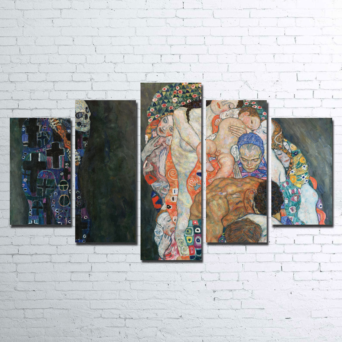 Gustav Klimt's Death and Life Stunning Wall Art