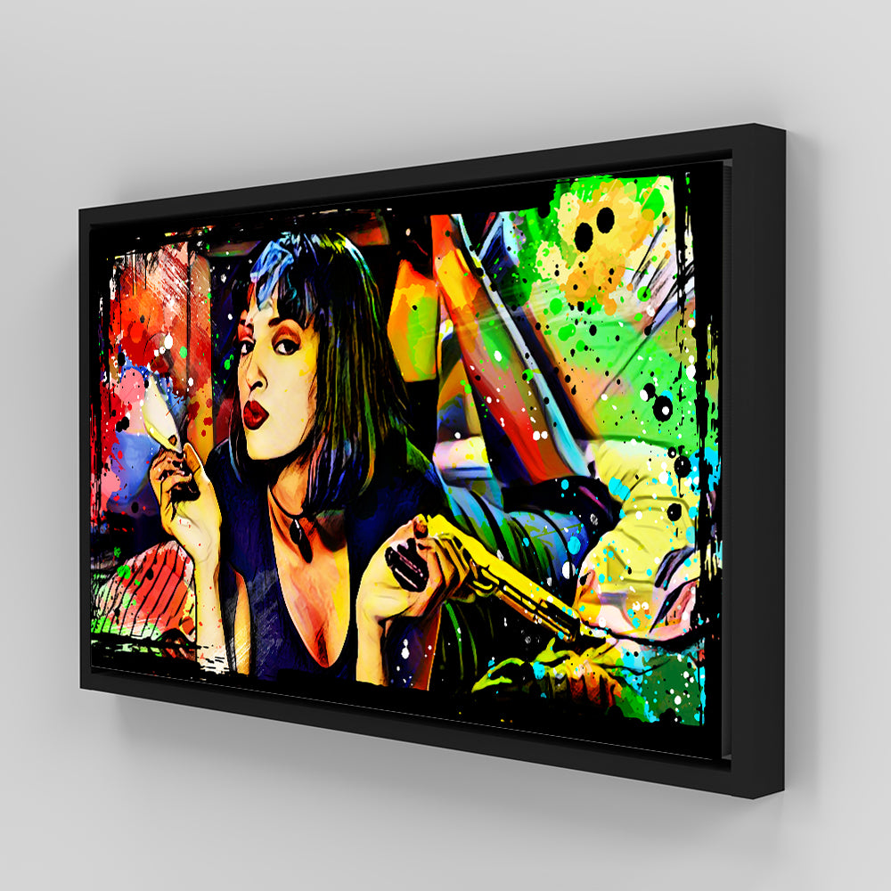 Eye - catching Abstract Pulp Fiction Panoramic Wall Art for Home Decor