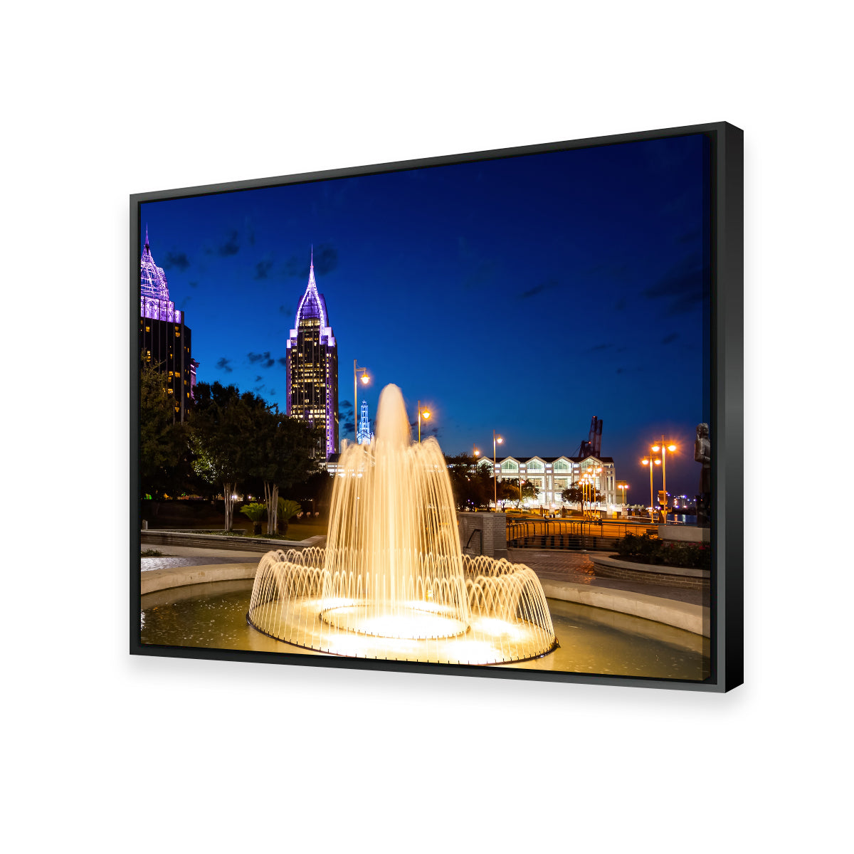 Downtown Mobile - Stunning Fountain Wall Art for Your Space
