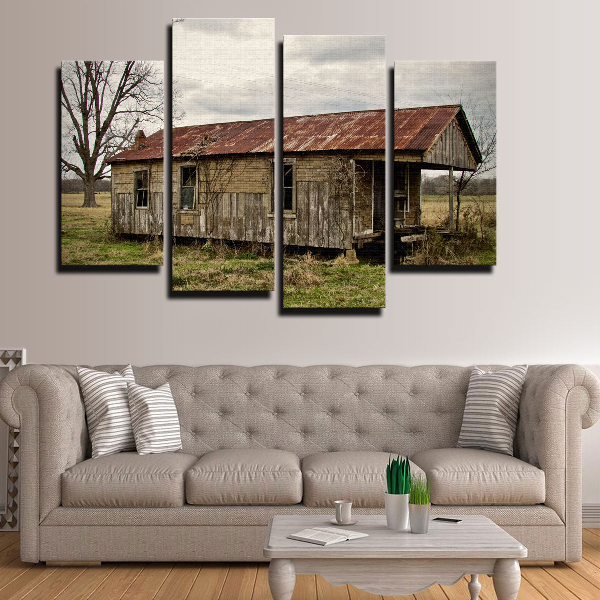 Louisiana Abandoned Cabin Wall Art by David Campbell - Museum Quality Canvas