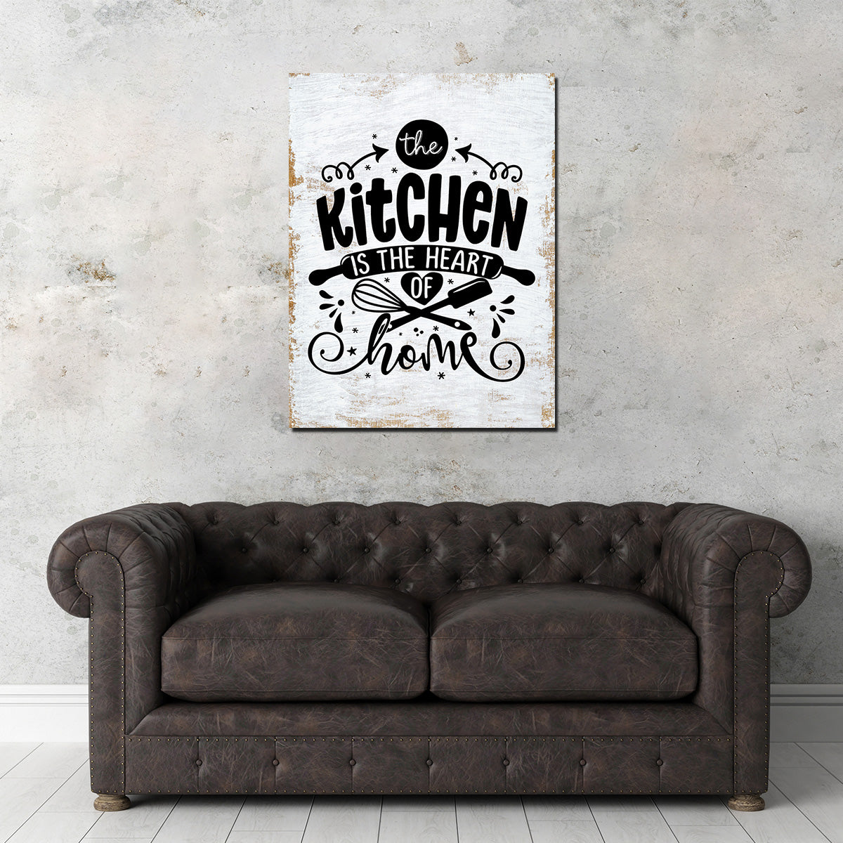 Stunning Kitchen Is the Heart of the Home Wall Art for Your Living Space