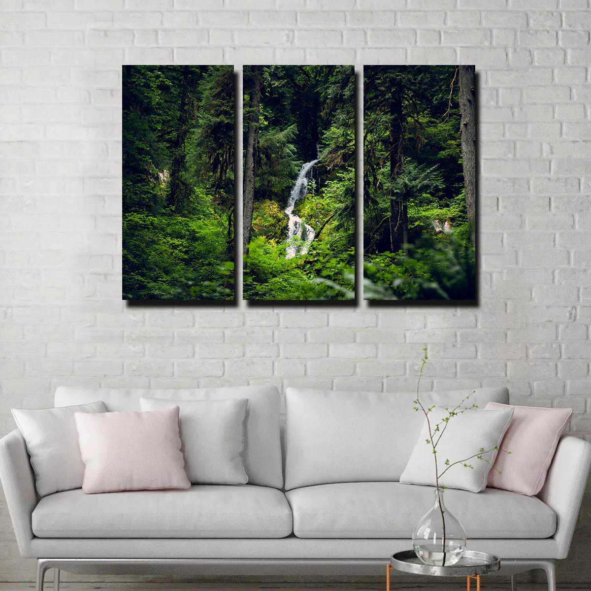 Exquisite Rainforest Waterfall Wall Art by Kyle Sherry