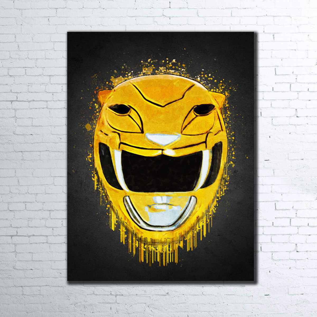Stunning Yellow Ranger Portrait Wall Art for Home Decor