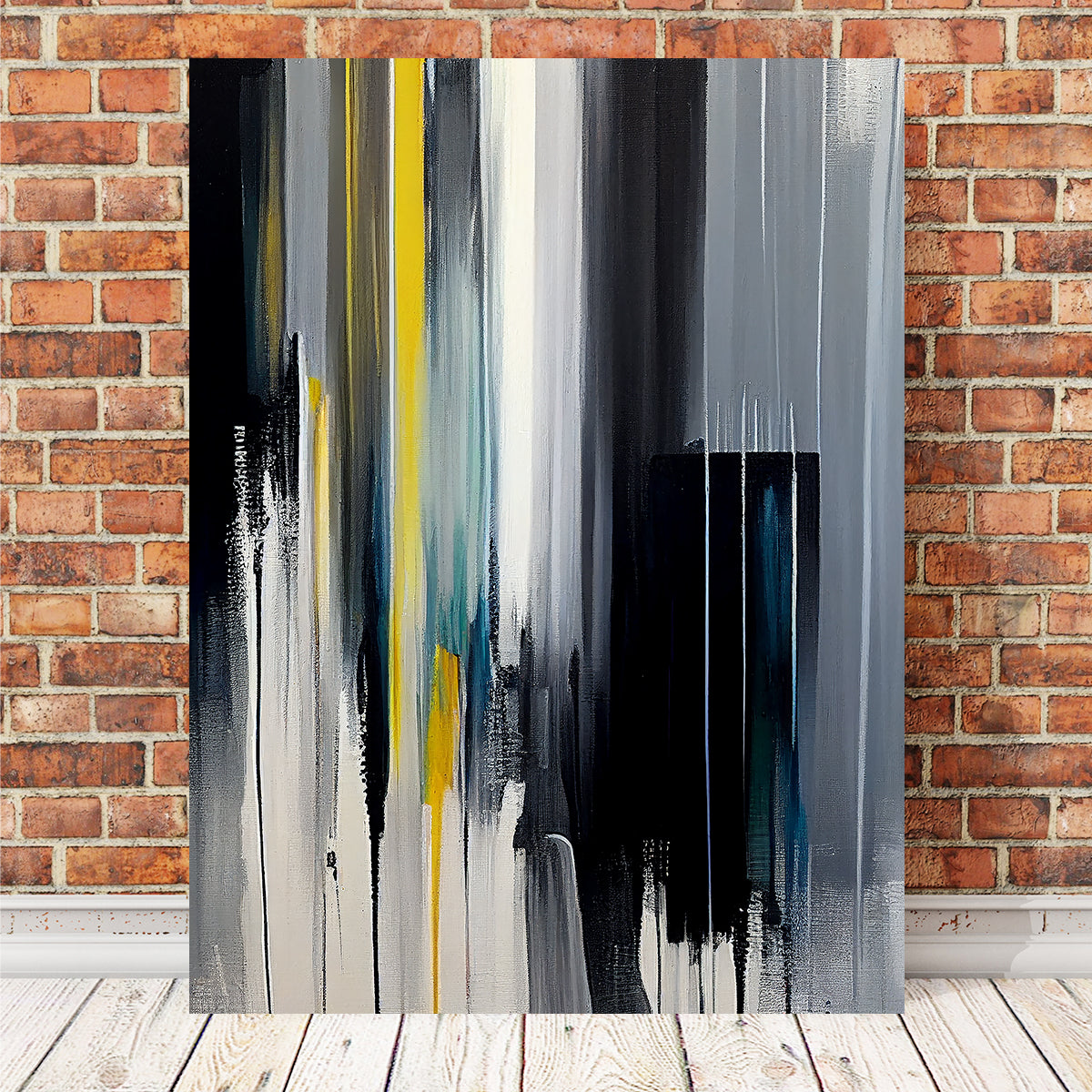 Stunning City Window on a Rainy Day Wall Art for Home Decor