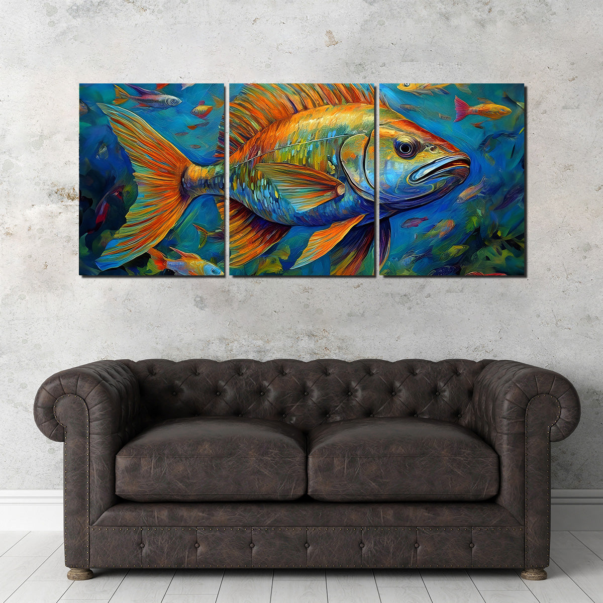 Exquisite Fish Painting Wall Art for Stunning Home Decor
