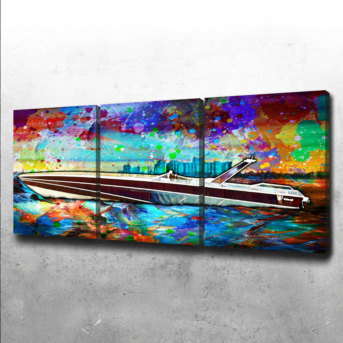 Stunning Abstract Miami Vice Scarab Wall Art for Unique Home Decor