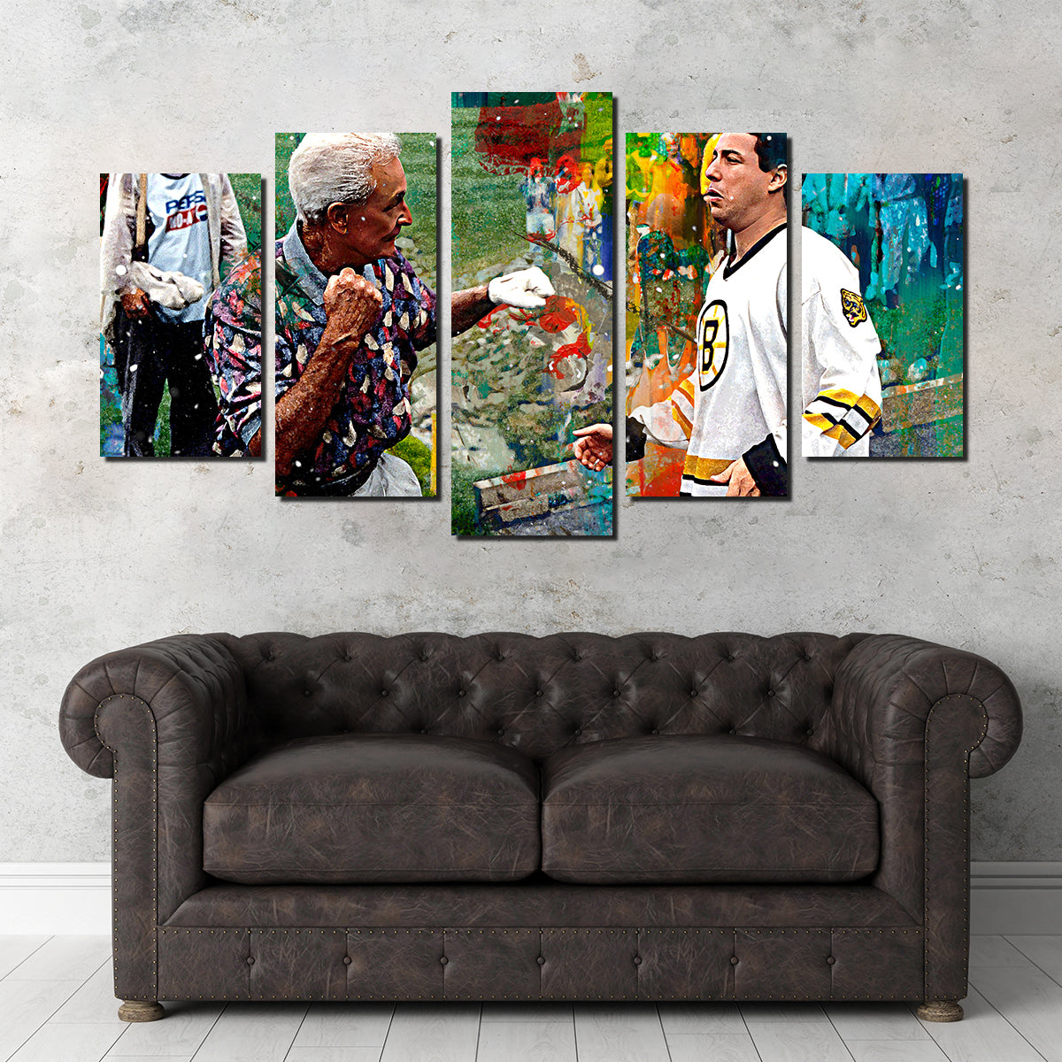 Happy Gilmore & Bob Barker High - Quality Wall Art for Home Decor