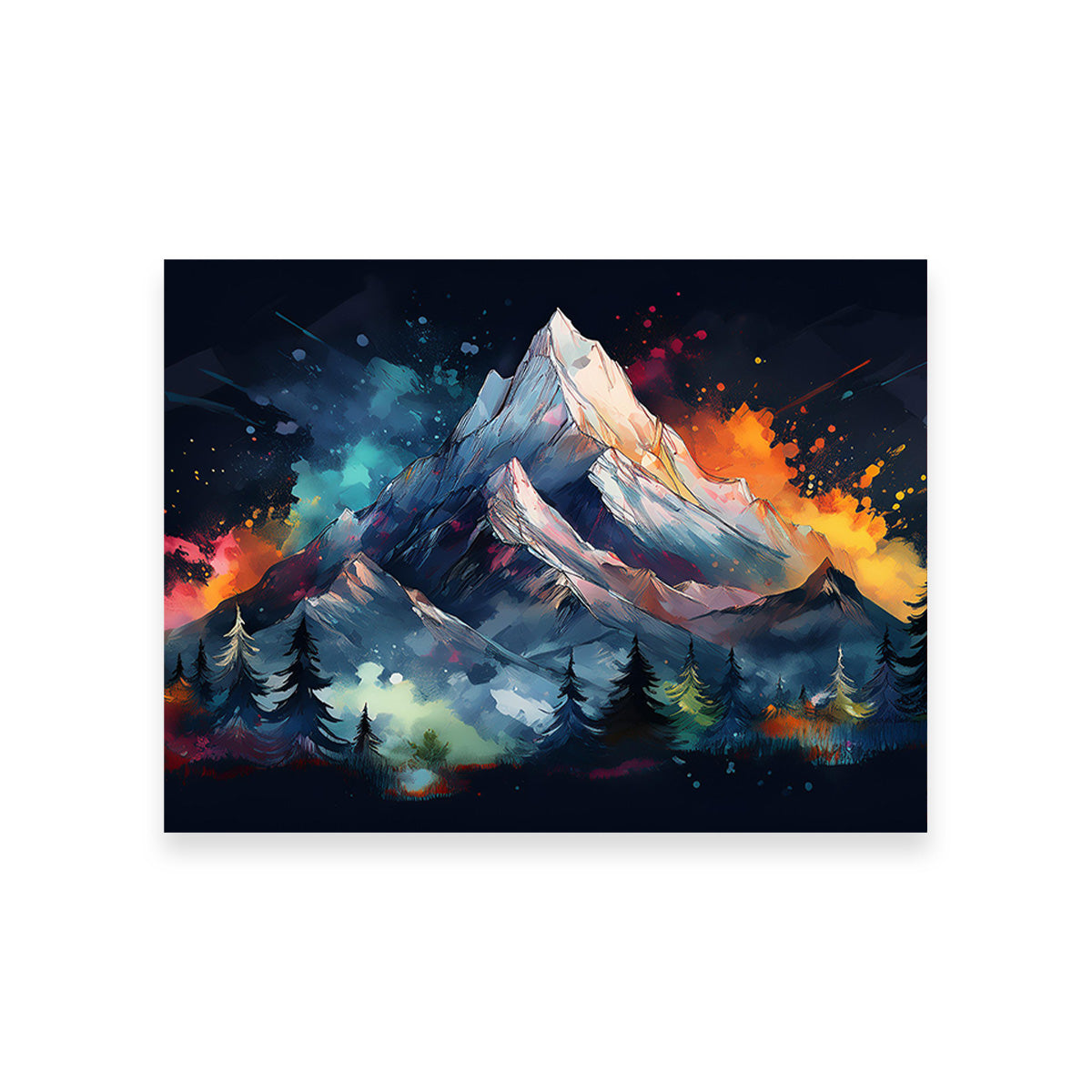 Exquisite Dark Colored Mountain Wall Art for Stunning Decor