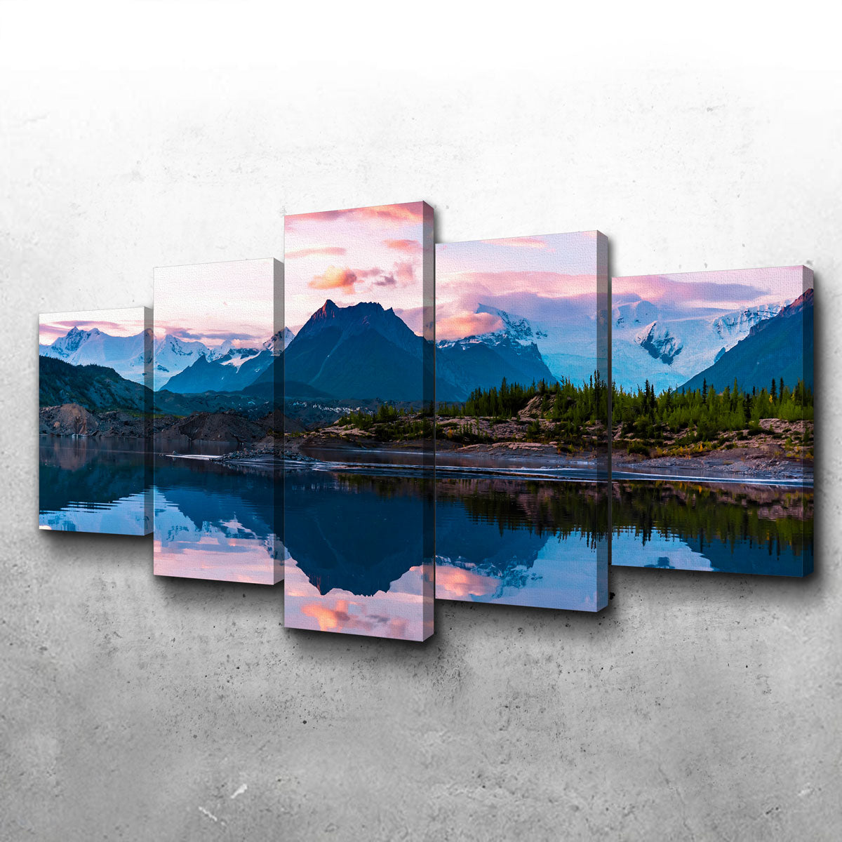Stunning Glacier Sunset Wall Art by Lucas Moore