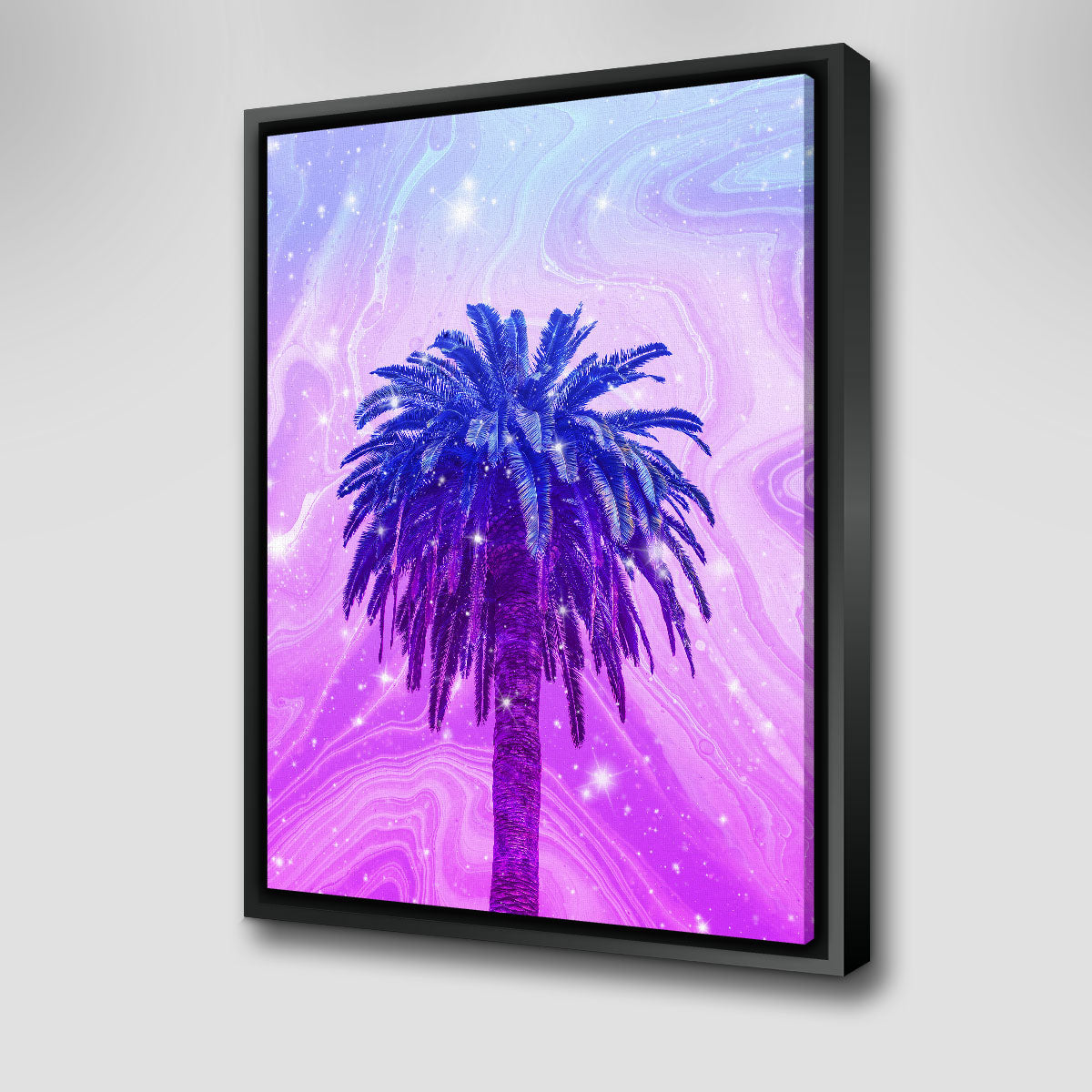 Gorgeous Purple Palm Tree Wall Art for Stunning Home Decor