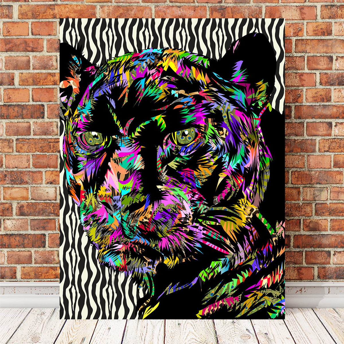 Stunning Panther Abstract Wall Art for Home Decor