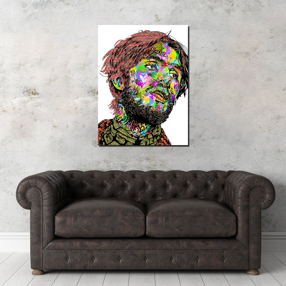 Eye - catching Lil Peep Color Wall Art for Stunning Decor