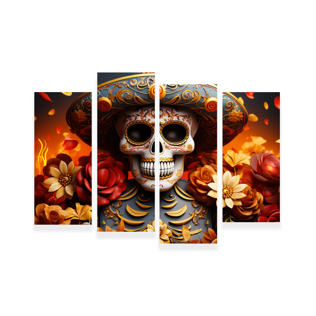 Authentic Day of the Dead Skull Wall Art for Stunning Home Decor