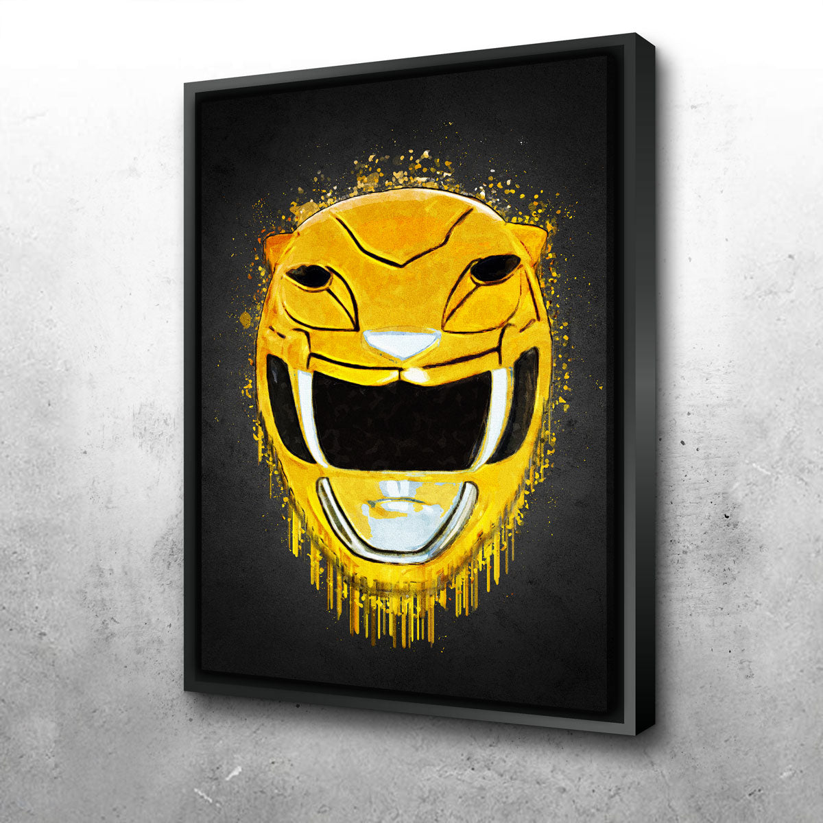 Stunning Yellow Ranger Portrait Wall Art for Home Decor
