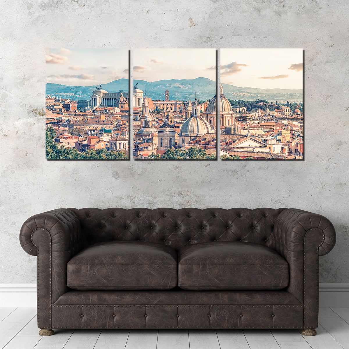 Exquisite Rome Roofs Wall Art by Manjik Pictures