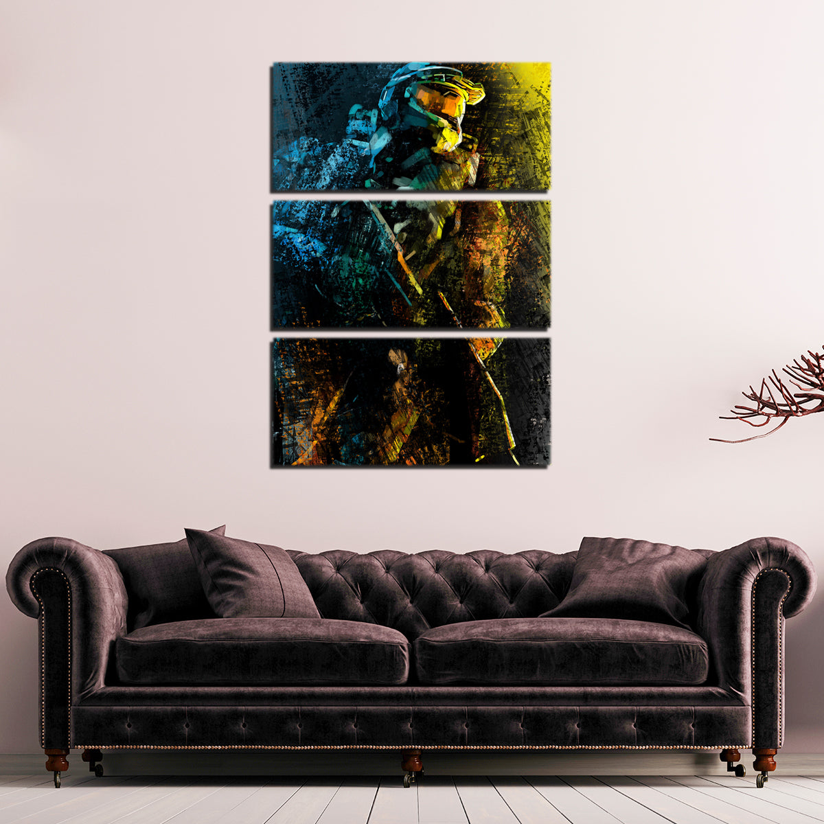Stunning Painted Chief Wall Art by Andy Brackpool