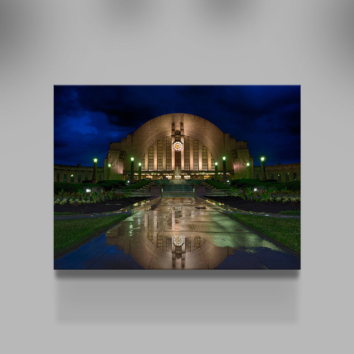Stunning Cincinnati Union Terminal Reflection Wall Art for Home Decor