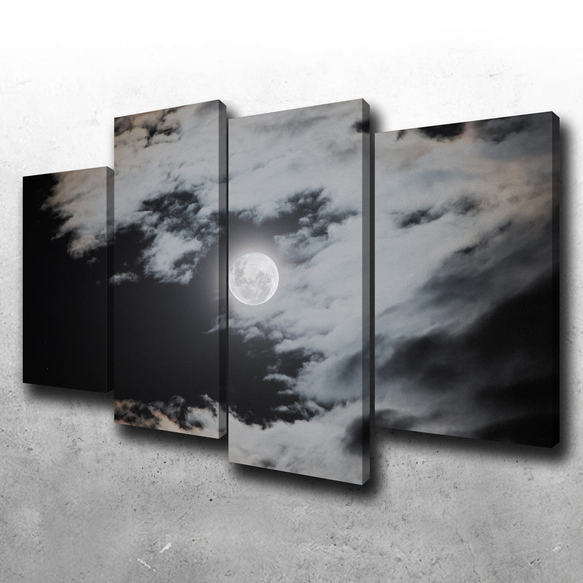 Stunning Full Moon Behind Clouds Wall Art by Sofia Leite Fonseca