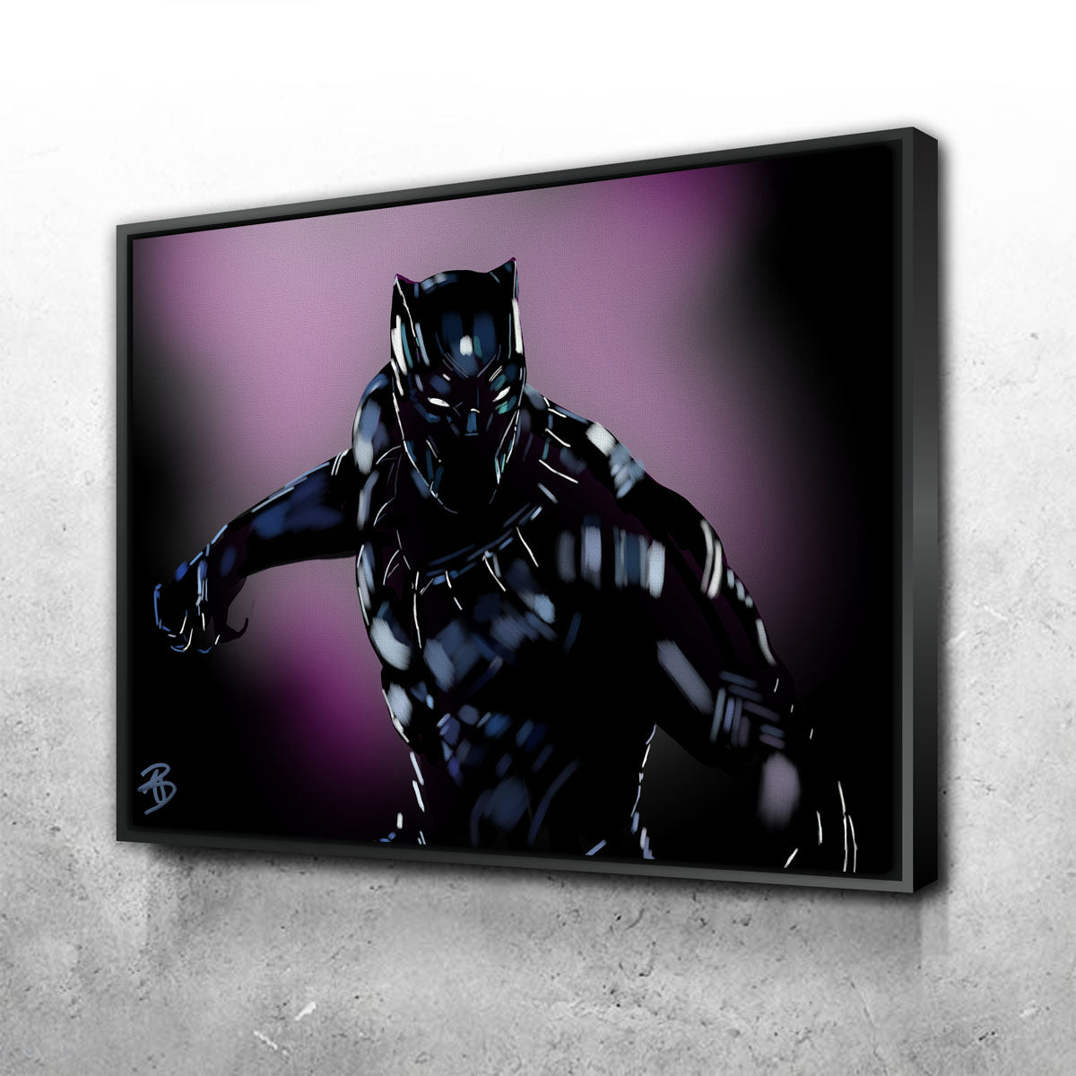 Stunning Purple Panther Wall Art by Andy Brackpool