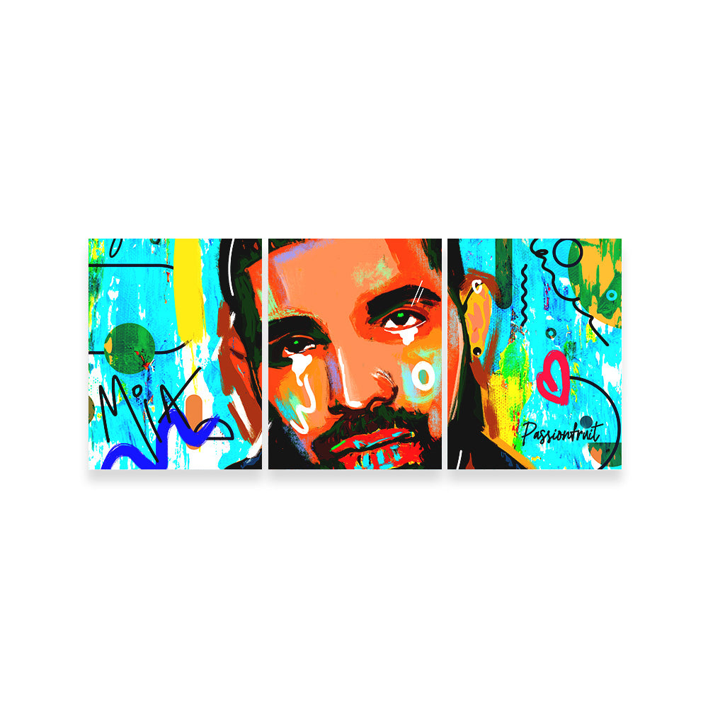 Unique Drake Graffiti Wall Art by Studiodtalk