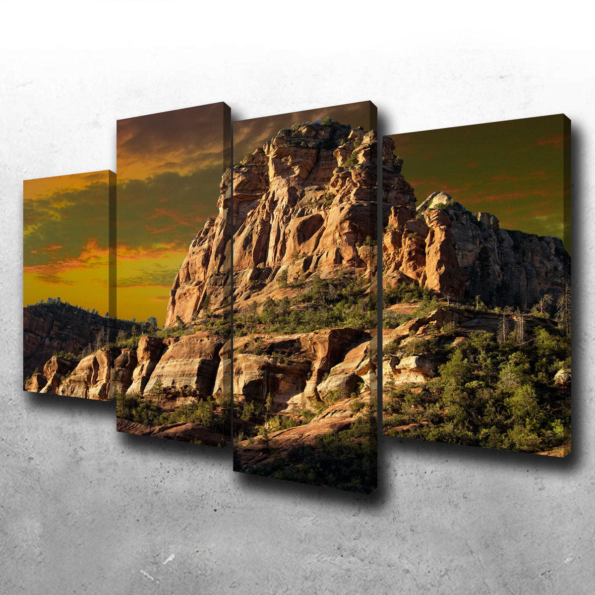 Stunning Red Rock Mountain in Sedona Wall Art for Your Home Decor
