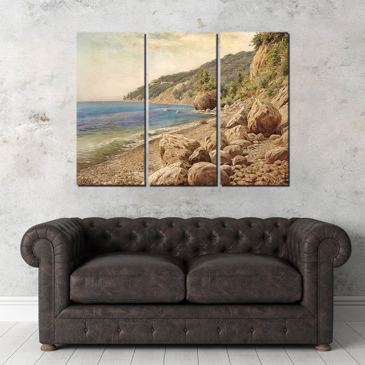 Exquisite Sandstone Beach Wall Art by Denise Dundon