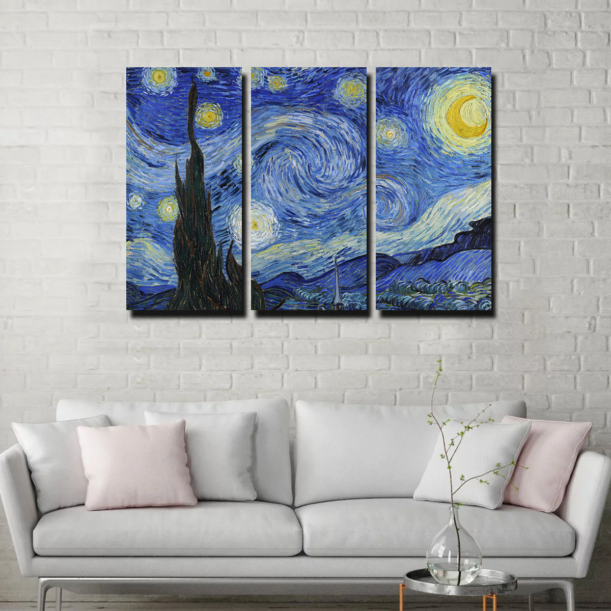 Enchanting Starry Night Wall Art - Premium Canvas for Home Decor
