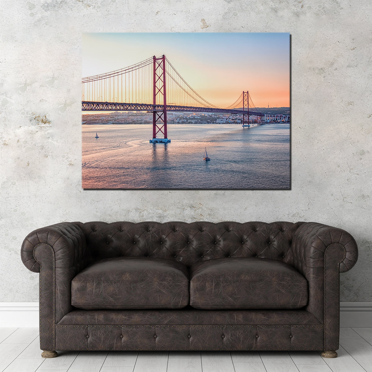 Stunning 25 de Abril Bridge Wall Art - Museum Quality Canvas Print