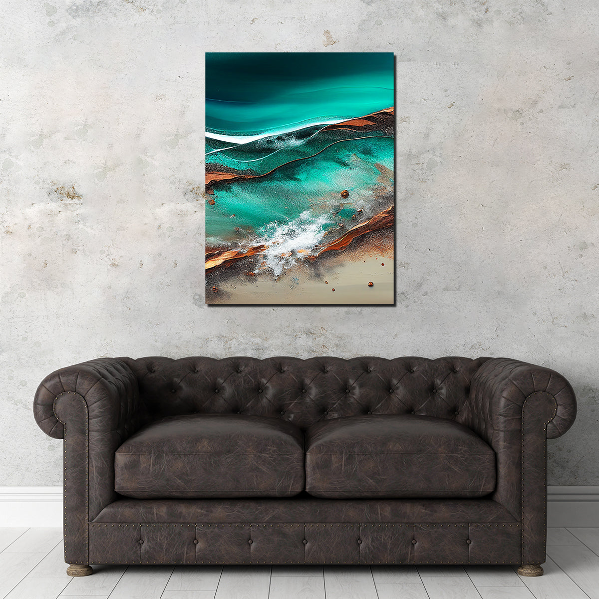 Stunning Coastal Abstract Series 8 Wall Art by Jennifer Hotai