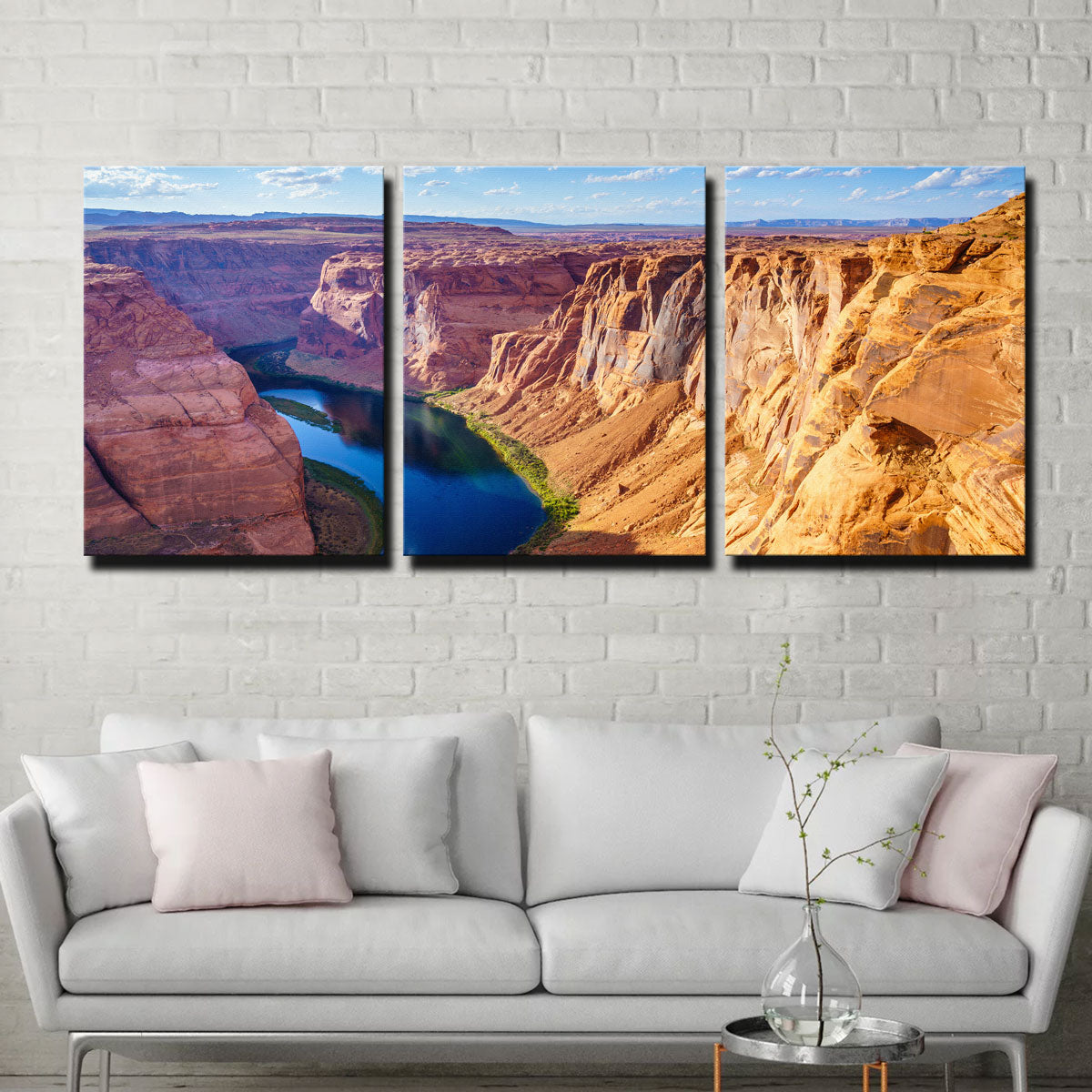 Stunning Grand Canyon with Colorado River Wall Art - Museum Quality