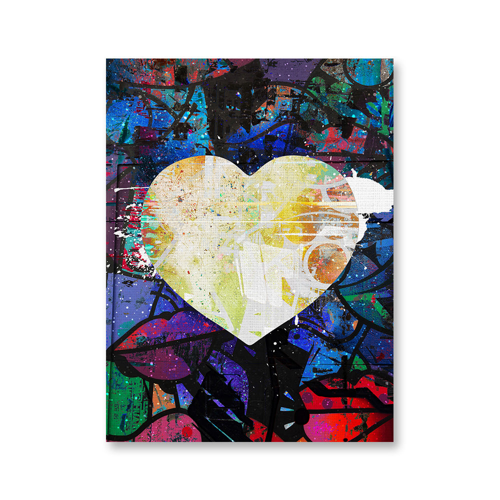 Unique Graffiti Heart Wall Art by Studiodtalk