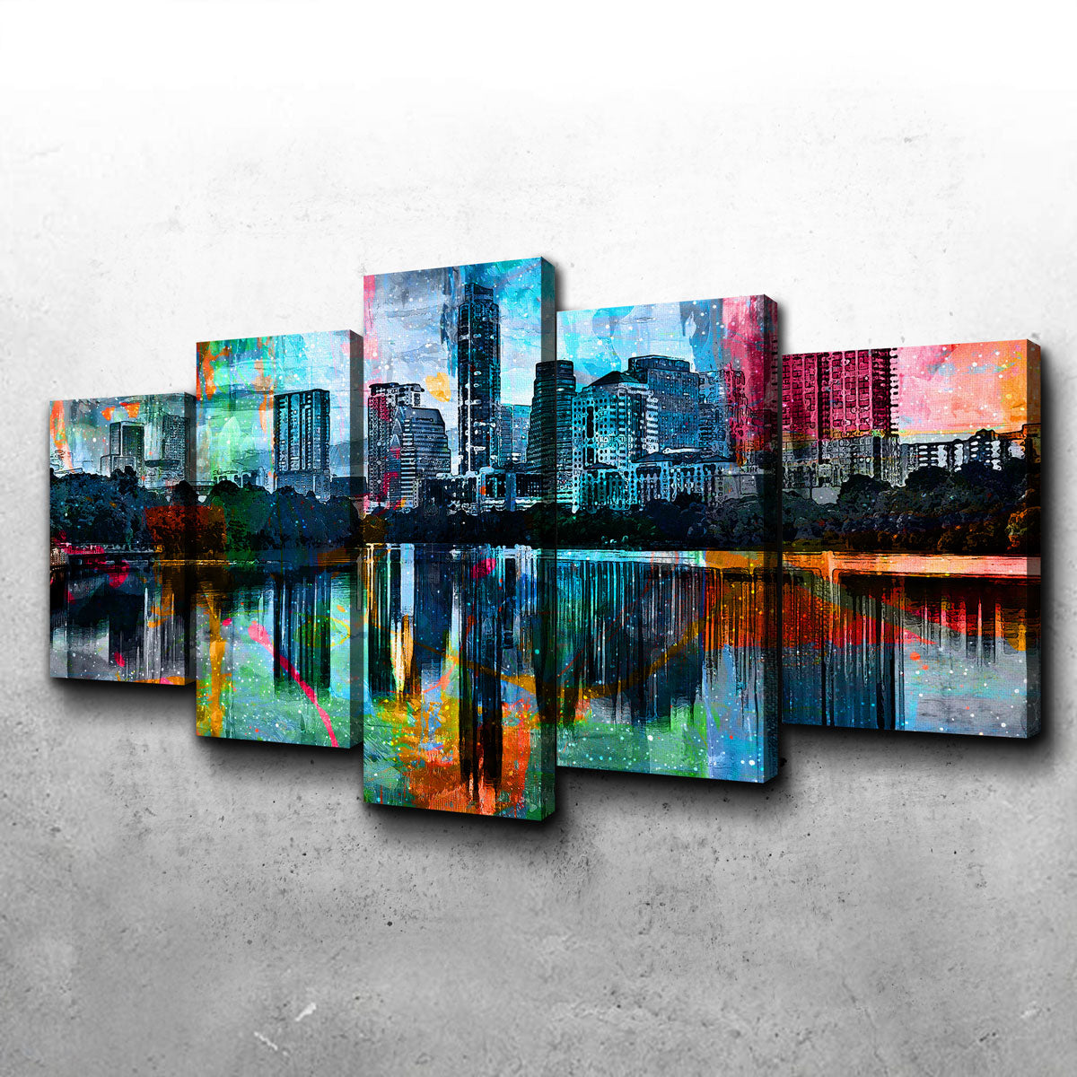 Stunning Abstract Austin Wall Art for Modern Interiors