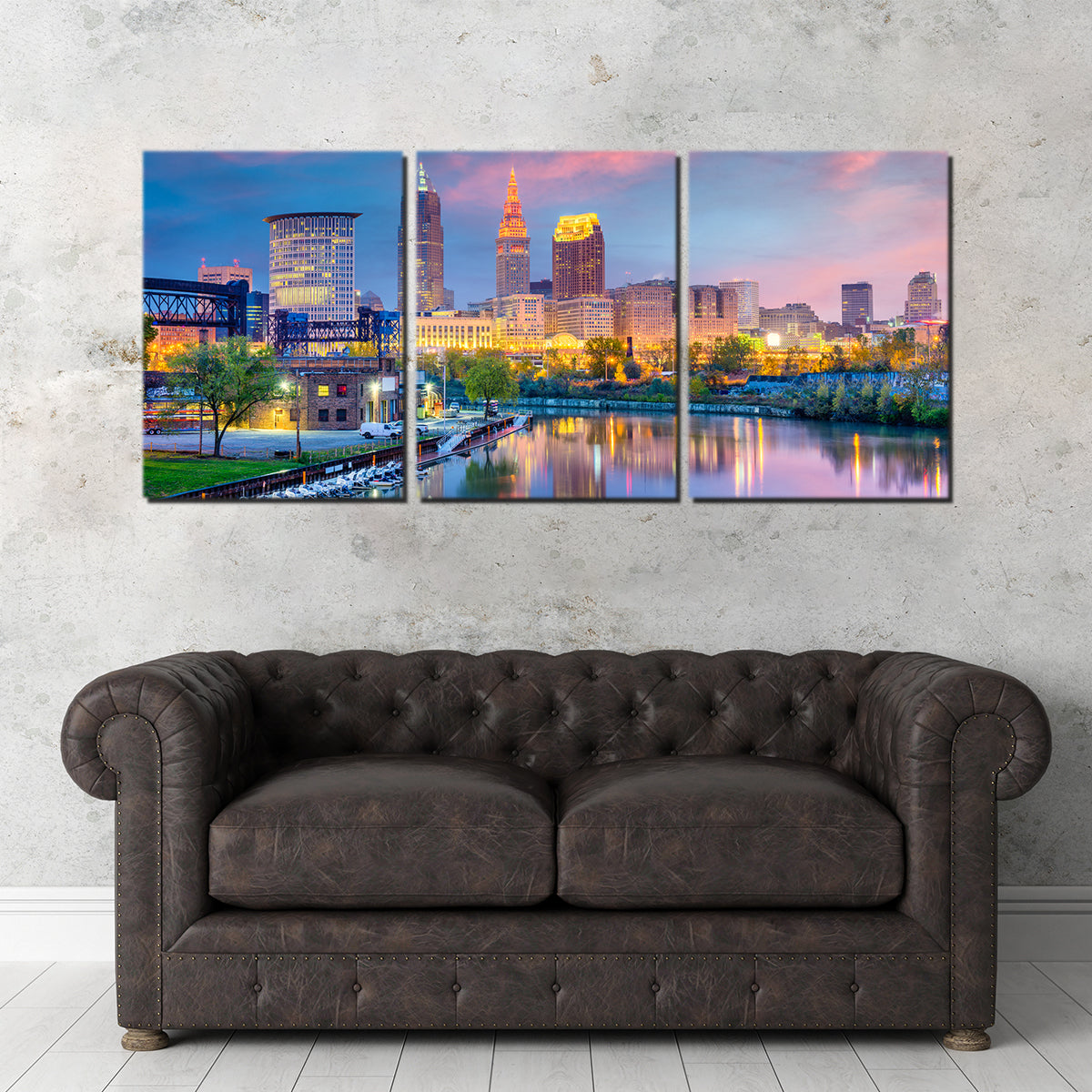 Stunning Cleveland Skyline Wall Art - Museum Quality Canvas Prints