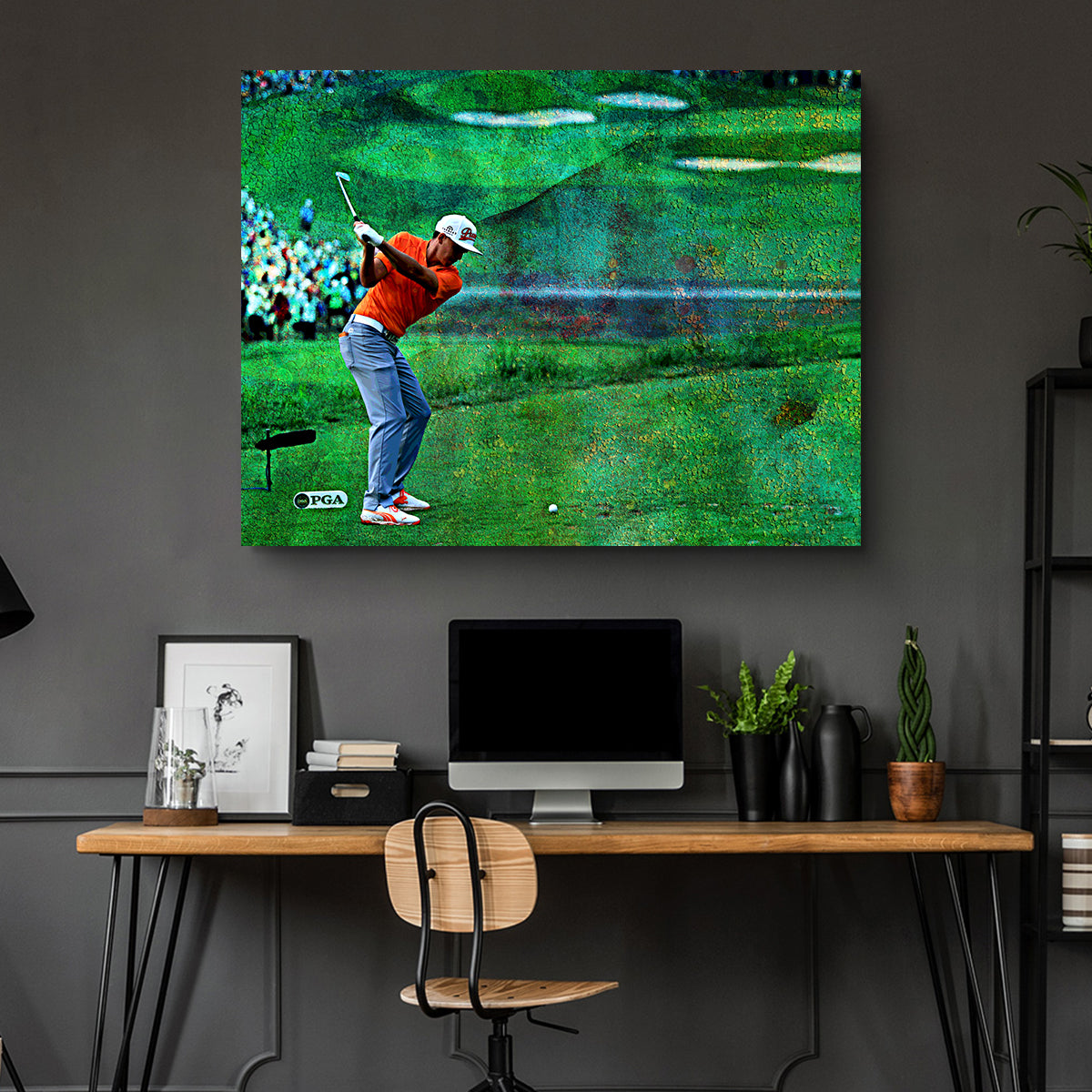 Rickie Fowler Art Prints with Premium Kiln - Dried Pine Frames