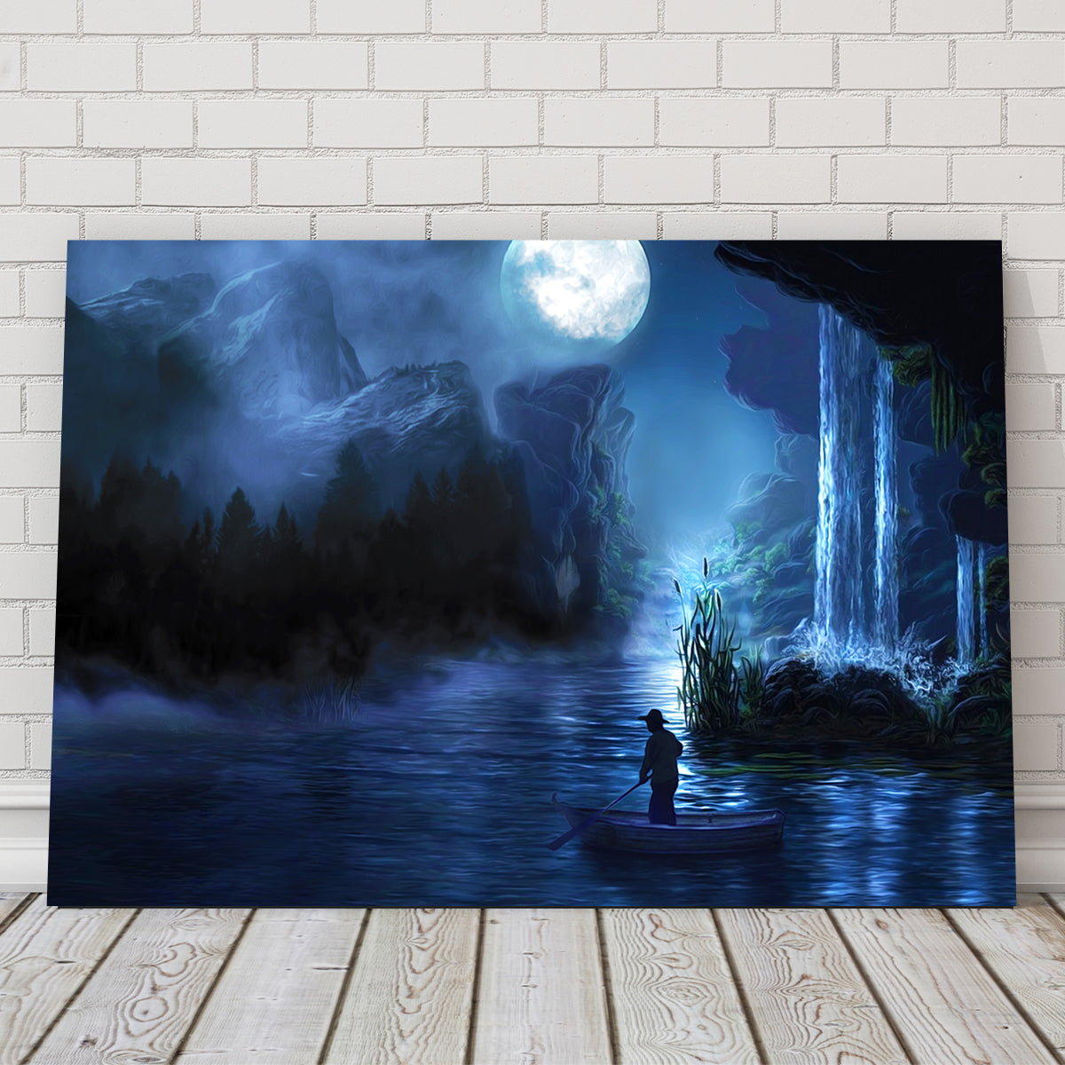 Stunning Paddle at Night Wall Art for Home Decor