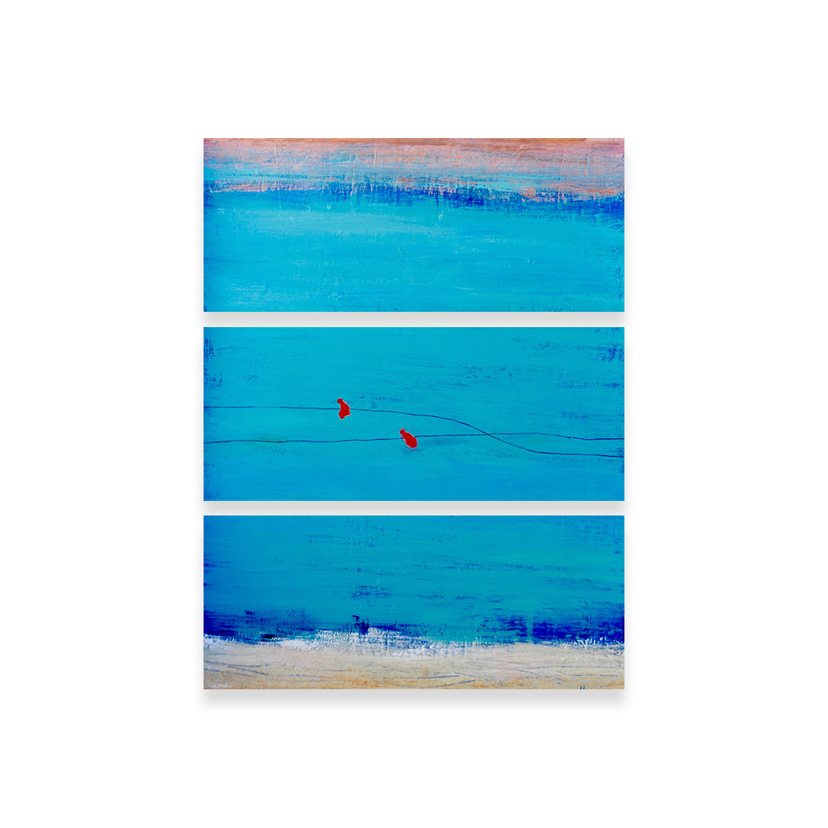 Stunning Birds on Wire Wall Art by Peggy Hinaekian