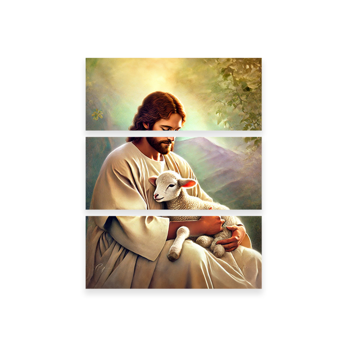 Stunning Jesus Holding Lamb Wall Art for Your Home Decor