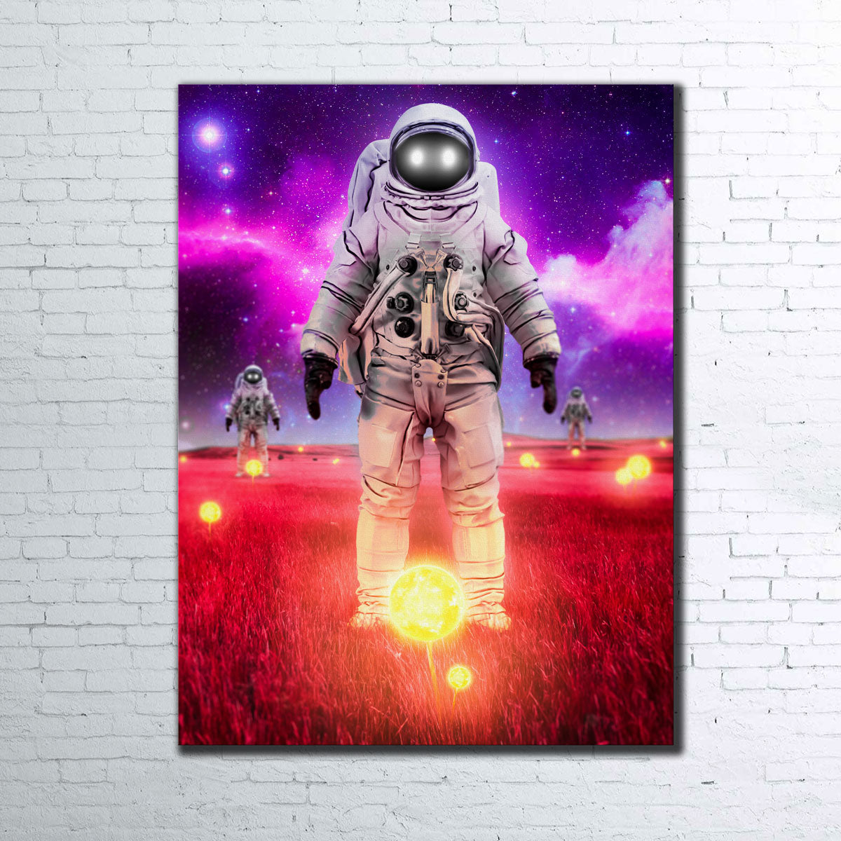 Stunning Space Sunflowers Wall Art for Modern Interiors