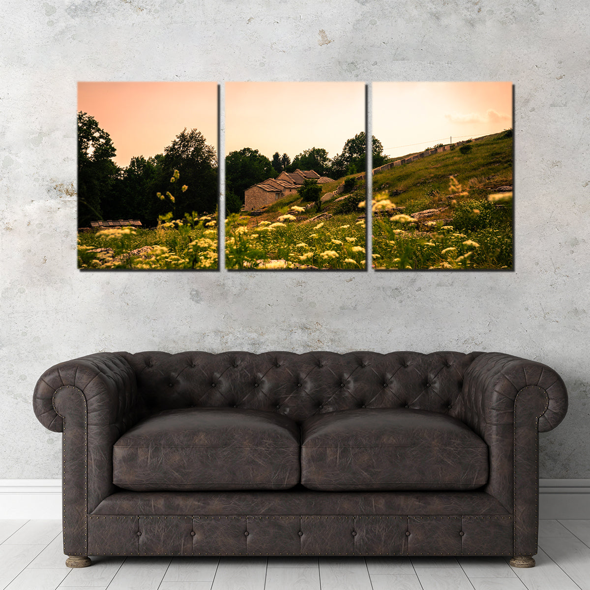 Stunning A Village on the Mountains Wall Art by Stefano Baltieri