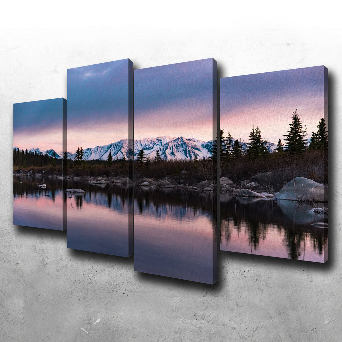 Stunning Purple Reflections Wall Art by Lucas Moore