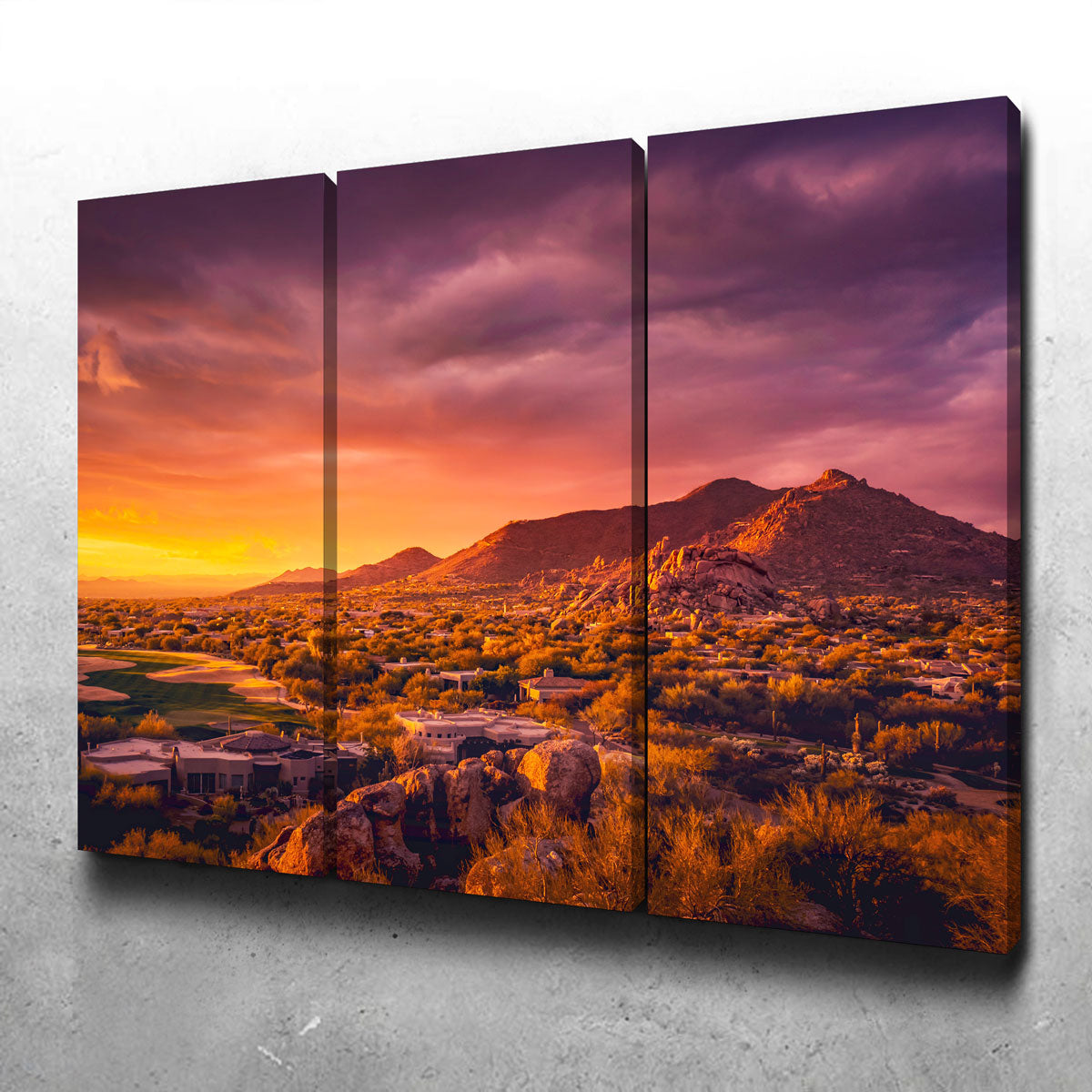 Stunning Scottsdale Desert Sunset Wall Art for Your Home Decor