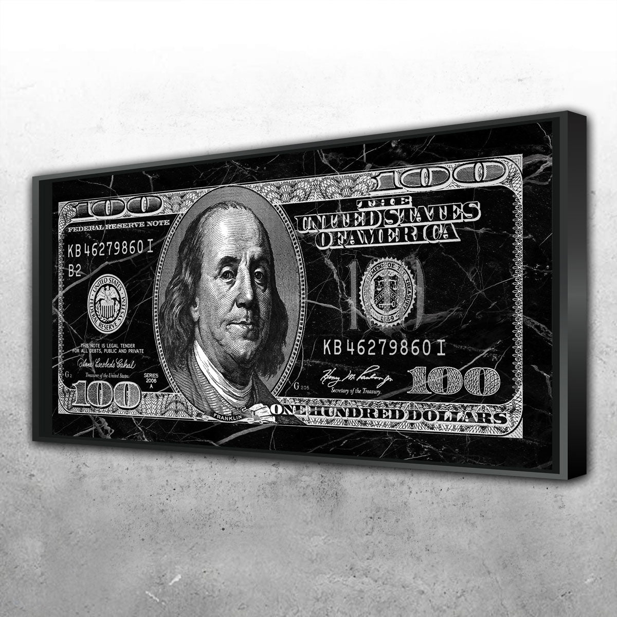 Stunning Black Marble Benny Wall Art by Frank Amoruso