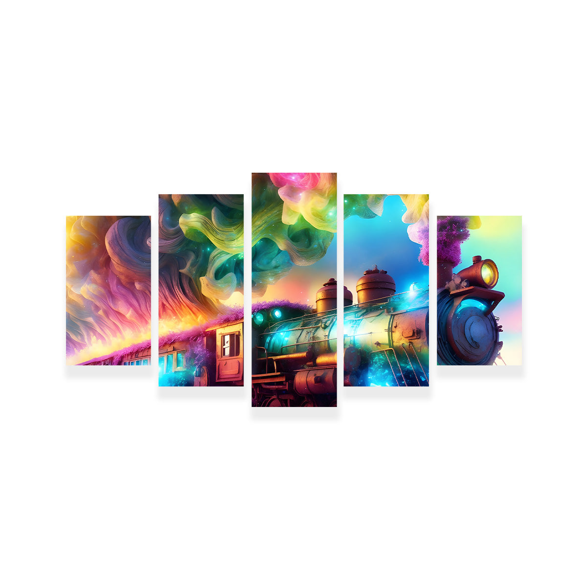 Exquisite Rainbow Railways Art Prints