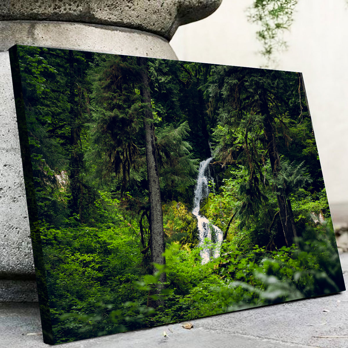 Exquisite Rainforest Waterfall Wall Art by Kyle Sherry