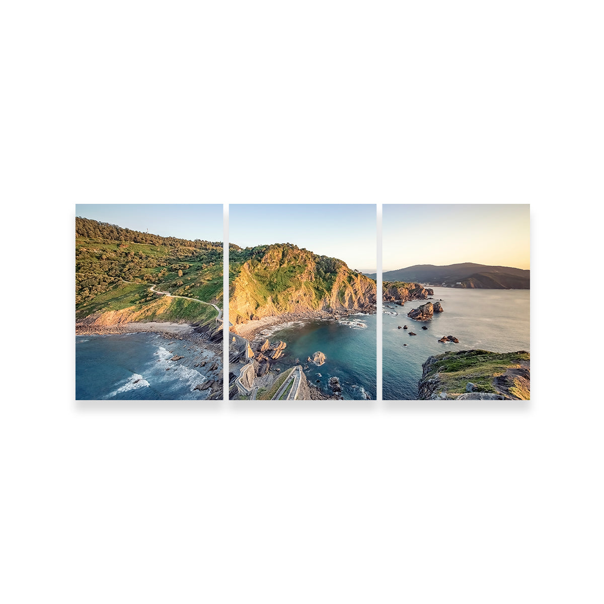 Gaztelugatxe Wall Art by Manjik Pictures - Museum Quality Canvas Print