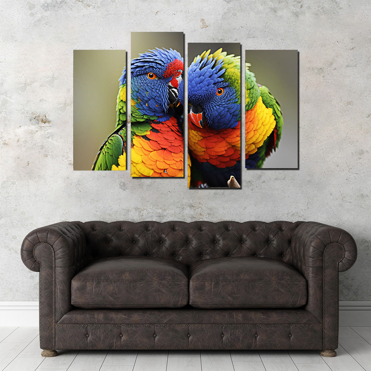 Stunning Lorikeet Birds Wall Art for Your Home Decor