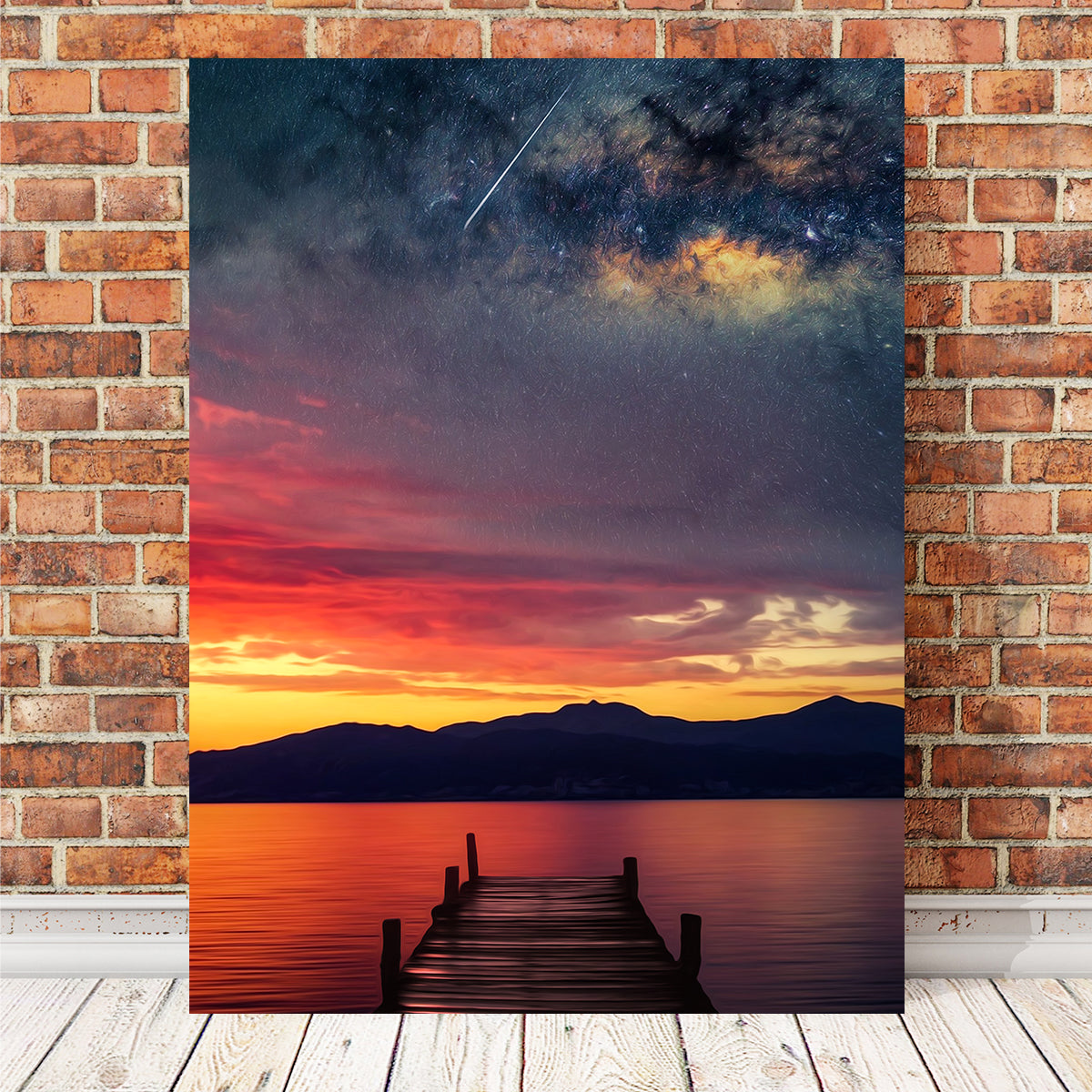 Stunning Dock to the Stars Wall Art by George Sorin