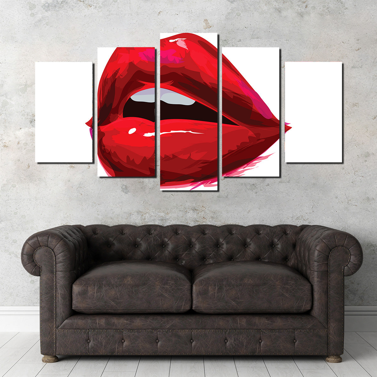 Stunning Red Lips Wall Art