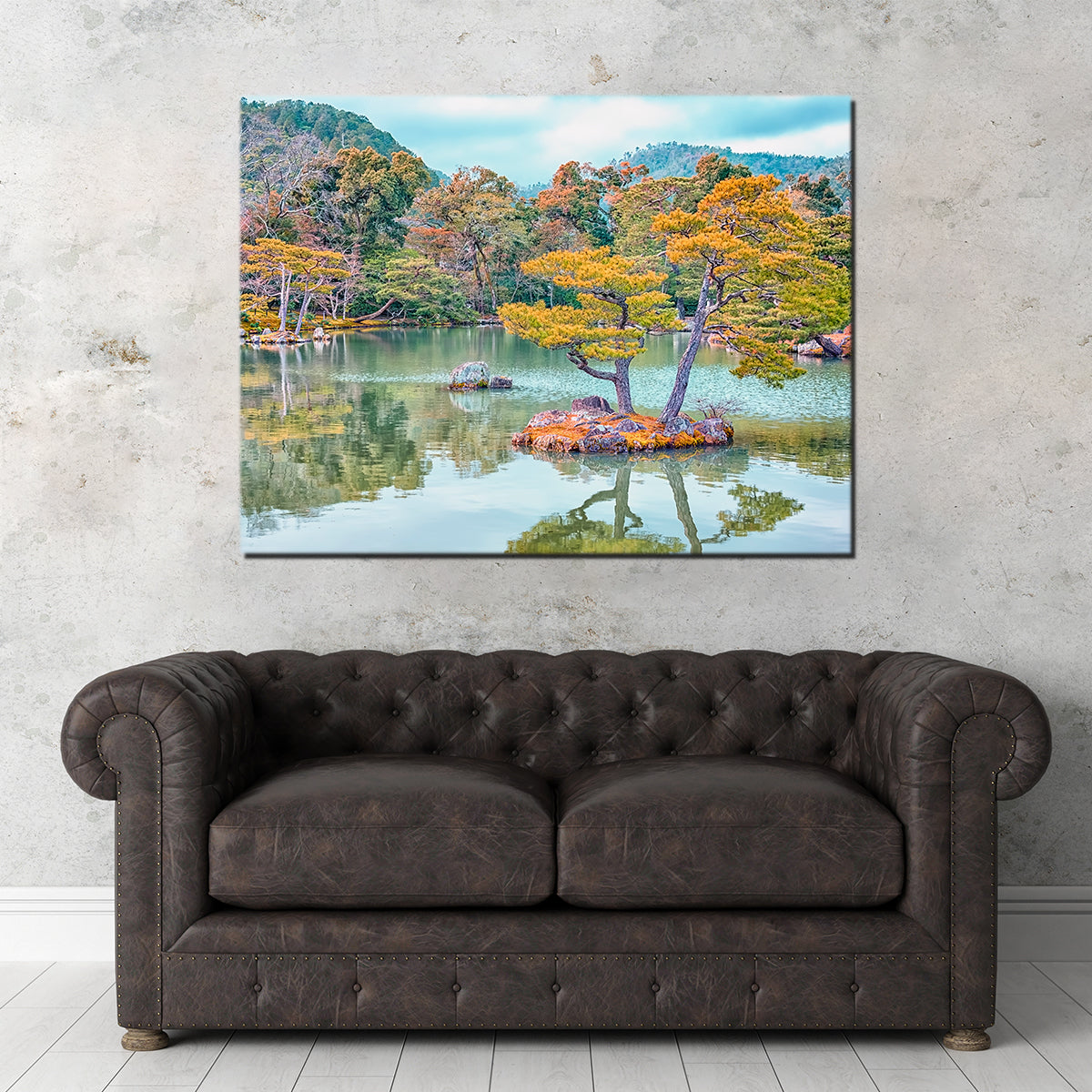 Exquisite Japanese Garden Wall Art by Manjik Pictures