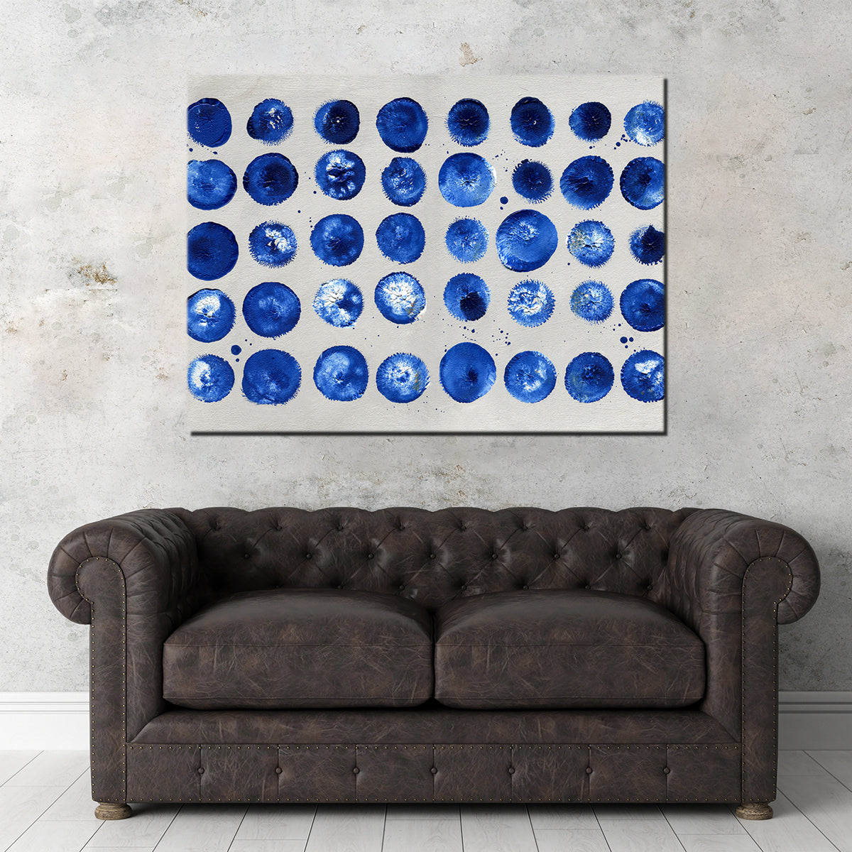 Stunning Blue Circles Wall Art by Evgeny Vetrov